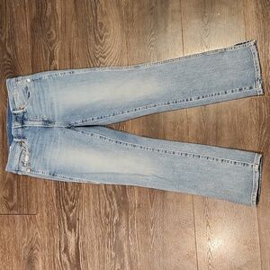 ❤️ GAP MID RISE VINTAGE SLIM JEANS, SPLIT HEM, 4 (27)